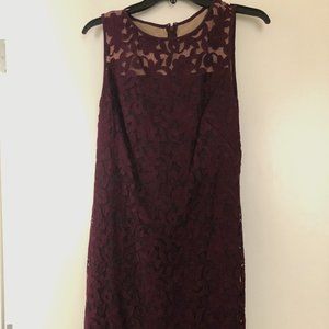 Burgundy Ralph Lauren Lacy Dress NWT (Size 10)